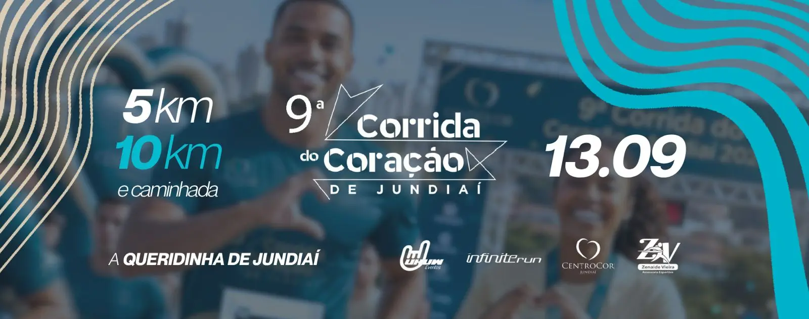 Banner da corrida 9ª Corrida do Coração de Jundiai