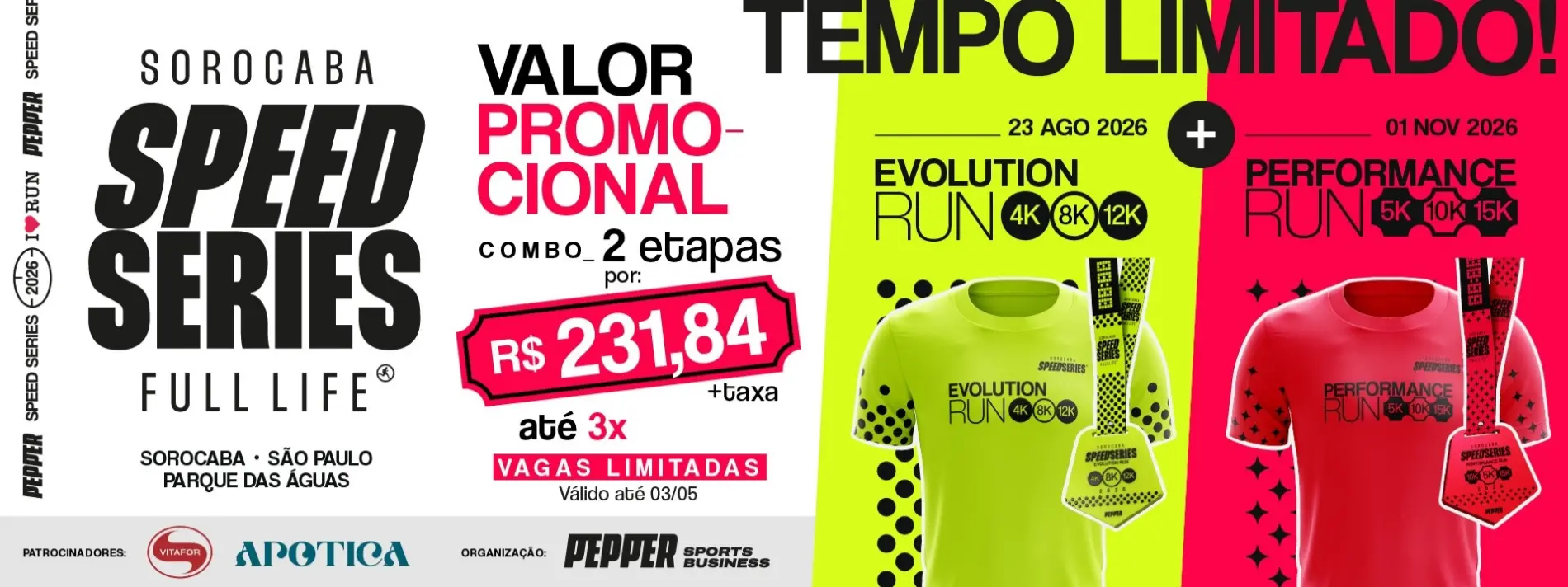 Banner da corrida SOROCABA SPEED SERIES - EVOLUTION RUN
